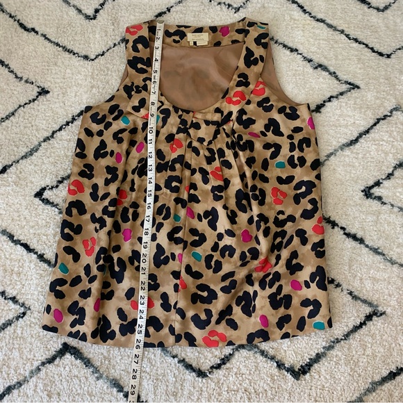 Kate Spade leopard print silk sleeveless blouse - Picture 6 of 9